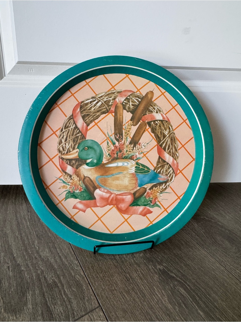 Vintage Mallard Metal Serving Tray🦆🎀
